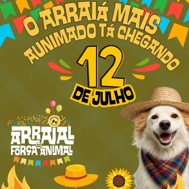 Cartaz do Arraiau do Força Animal